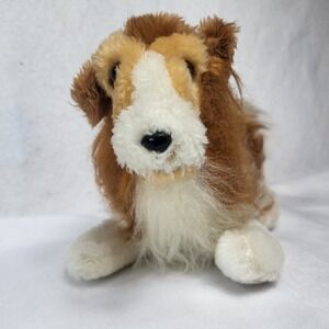VTG 1970s Knickerbocker 14" Lassie Border Collie Stuffed Plush Puppy Dog Animal